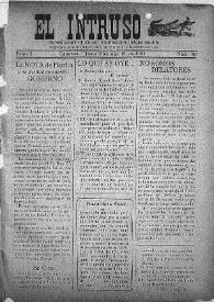 Portada:El intruso. Bi-Semanario Joco-serio netamente independiente. Tomo I, núm. 43, domingo 19 de junio de 1921