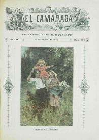 Portada:El Camarada: semanario infantil ilustrado. Año IV, núm. 166, 3 de enero de 1891