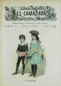 Portada:El Camarada: semanario infantil ilustrado. Año IV, núm. 190, 20 de junio de 1891