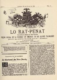 Lo Rat-Penat : Periódich Lliterari Quincenal. Any I, núm. 4 (30 de giner de 1885) | Biblioteca Virtual Miguel de Cervantes