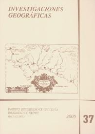 Portada:Investigaciones Geográficas. Núm. 37, 2005