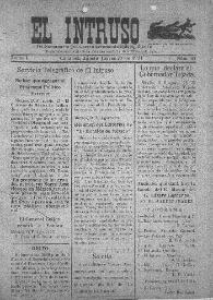Portada:El intruso. Tri-Semanario Joco-serio netamente independiente. Tomo I, núm. 64, jueves 25 de agosto de 1921