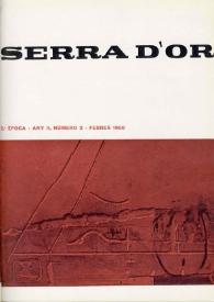 Portada:Serra d'Or. Any II, núm. 2, febrer 1960