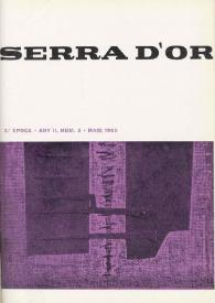Més informació sobre Serra d'Or. Any II, núm. 5, maig 1960