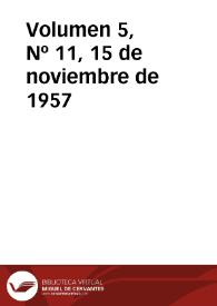 Portada:Ibérica por la libertad. Volumen 5, Nº 11, 15 de noviembre de 1957
