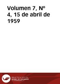 Portada:Ibérica por la libertad. Volumen 7, Nº 4, 15 de abril de 1959