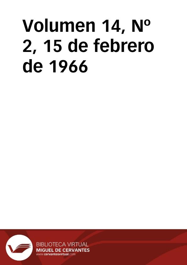 Ibérica por la libertad. Volumen 14, Nº 2, 15 de febrero de 1966 | Biblioteca Virtual Miguel de Cervantes