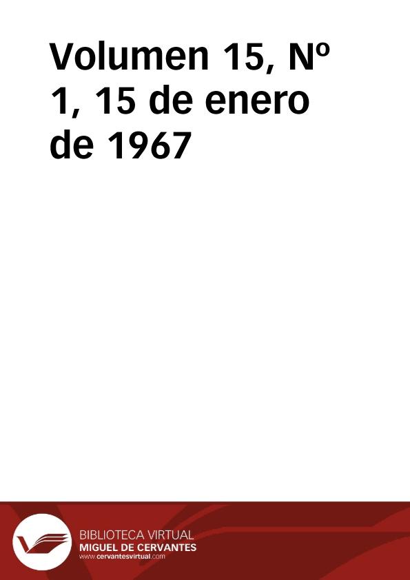Ibérica por la libertad. Volumen 15, Nº 1, 15 de enero de 1967 | Biblioteca Virtual Miguel de Cervantes