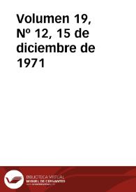 Portada:Ibérica por la libertad. Volumen 19, Nº 12, 15 de diciembre de 1971