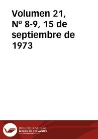 Portada:Ibérica por la libertad. Volumen 21, Nº 8-9, 15 de septiembre de 1973