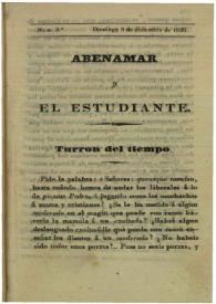 Abenamar y el estudiante. Núm. 3.º, domingo 9 de diciembre de 1838 | Biblioteca Virtual Miguel de Cervantes