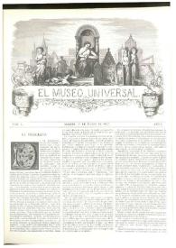 Portada:El museo universal. Núm. 6, Madrid 31 de febrero de 1857, Año I