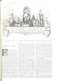 Portada:El museo universal. Núm. 35, Madrid 26 de agosto de 1860, Año IV