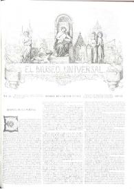 Portada:El museo universal. Núm. 44, Madrid 1º de noviembre de 1863, Año VII