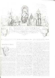 Portada:El museo universal. Núm. 45, Madrid 8 de noviembre de 1863, Año VII