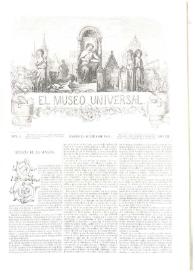 Portada:El museo universal. Núm. 4, Madrid 24 de enero de 1864, Año VIII