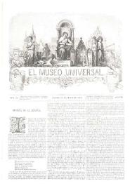 Portada:El museo universal. Núm. 22, Madrid 29 de mayo de 1864, Año VIII