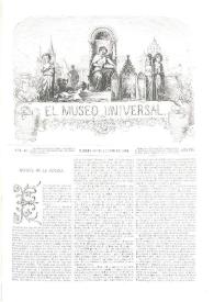 Portada:El museo universal. Núm. 33, Madrid 14 de agosto de 1864, Año VIII
