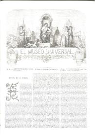 Portada:El museo universal. Núm. 43, Madrid 23 de octubre de 1864, Año VIII