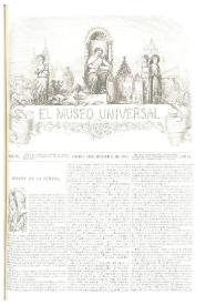 Portada:El museo universal. Núm. 39, Madrid 24 de setiembre de 1865, Año IX [sic]