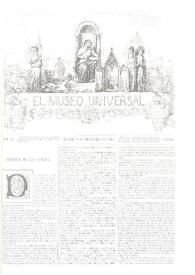 Portada:El museo universal. Núm. 49, Madrid 3 de diciembre de 1865, Año IX