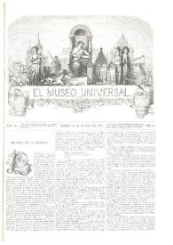 Portada:El museo universal. Núm. 10, Madrid 10 de marzo de 1867, Año XI
