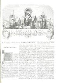 Portada:El museo universal. Núm. 14, Madrid 7 de abril de 1867, Año XI