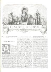 Portada:El museo universal. Núm. 44, Madrid 2 de noviembre de 1867, Año XI