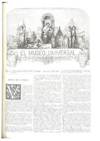 Portada:El museo universal. Núm. 14, Madrid 4 de abril de 1868, Año XII
