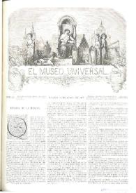 Portada:El museo universal. Núm. 24, Madrid 13 de junio de 1868, Año XII