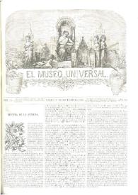 Portada:El museo universal. Núm. 44, Madrid 1º de noviembre de 1868, Año XII