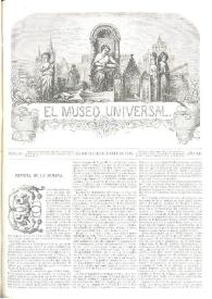 Portada:El museo universal. Núm. 50, Madrid 13 de diciembre de 1868, Año XII