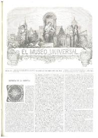 Portada:El museo universal. Núm. 51, Madrid 20 de diciembre de 1868, Año XII