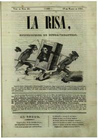 Portada:La risa : enciclopedia de extravagancias. Tom. II, Núm. 49, 17 de marzo de 1844