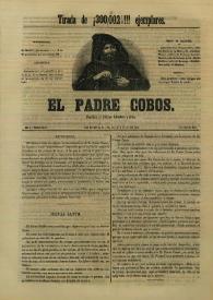 Portada:El padre Cobos. Año I, Número XXXV, 5 de abril de 1855
