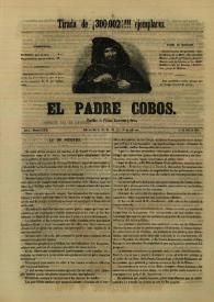 Portada:El padre Cobos. Año I, Número XXXVII, 15 de abril de 1855