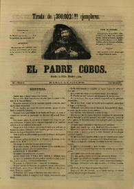Portada:El padre Cobos. Año I, Número LI, 25 de junio de 1855