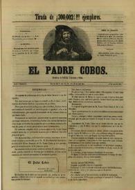 Portada:El padre Cobos. Año I, Número LII, 1º de julio de 1855