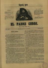 Portada:El padre Cobos. Año II, Número II, 10 de setiembre de 1855 [sic]