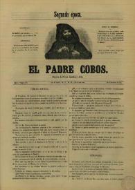Portada:El padre Cobos. Año II, Número XVI, 20 de noviembre de 1855