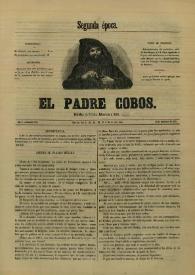 Portada:El padre Cobos. Año II, Número XXIV, 30 de diciembre de 1855