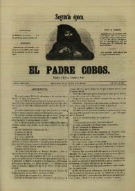Portada:El padre Cobos. Año II, Número XXXV, 25 de febrero de 1856