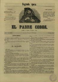 Portada:El padre Cobos. Año II, Número XXXVIII, 10 de marzo de 1856