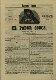 Portada:El padre Cobos. Año II, Número XLV, 15 de abril de 1856