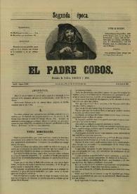 Portada:El padre Cobos. Año II, Número XLVIII, 30 de abril de 1856