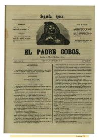 Portada:El padre Cobos. Año II, Número LI, 15 de mayo de 1856