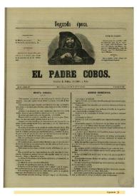 Portada:El padre Cobos. Año II, Número LV, 5 de junio de 1856