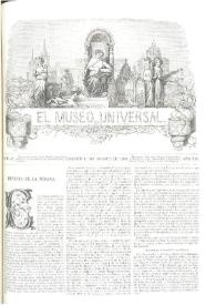 Portada:El museo universal. Núm. 31, Madrid 1º de agosto de 1869, Año XIII