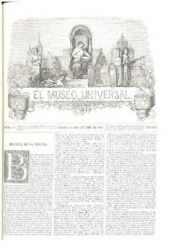 Portada:El museo universal. Núm. 44, Madrid 31 de octubre de 1869, Año XIII