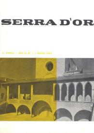 Portada:Serra d'Or. Any IV, núm. 1, gener 1962
